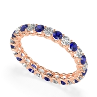 U Prong Round Eternity Anvis Band