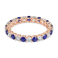 U Prong Round Eternity Anvis Band