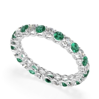 U Prong Round Eternity Anvis Band