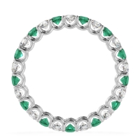 U Prong Round Eternity Anvis Band