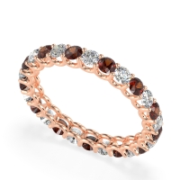 U Prong Round Eternity Anvis Band