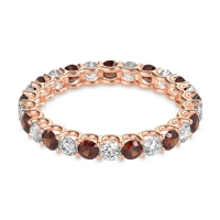 U Prong Round Eternity Anvis Band