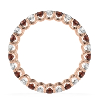 U Prong Round Eternity Anvis Band