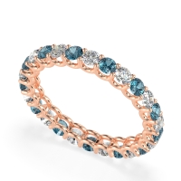 U Prong Round Eternity Anvis Band