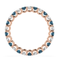 U Prong Round Eternity Anvis Band