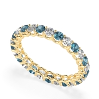 U Prong Round Eternity Anvis Band