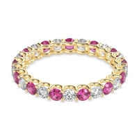 U Prong Round Eternity Anvis Band