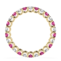 U Prong Round Eternity Anvis Band