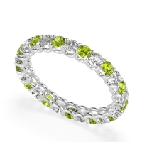 U Prong Round Eternity Anvis Band