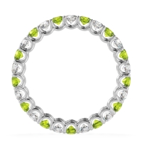 U Prong Round Eternity Anvis Band