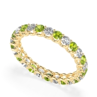 U Prong Round Eternity Anvis Band