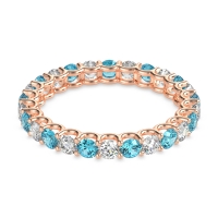 U Prong Round Eternity Anvis Band