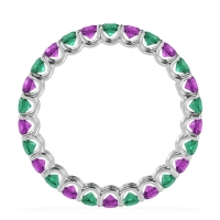 U Prong Round Eternity Anvis Band