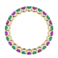 U Prong Round Eternity Anvis Band
