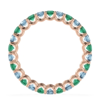 U Prong Round Eternity Anvis Band