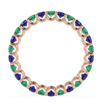 U Prong Round Eternity Anvis Band