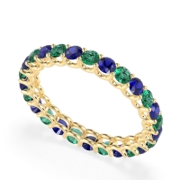 U Prong Round Eternity Anvis Band