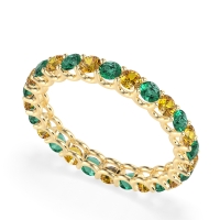 U Prong Round Eternity Anvis Band