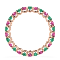 U Prong Round Eternity Anvis Band