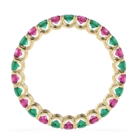 U Prong Round Eternity Anvis Band