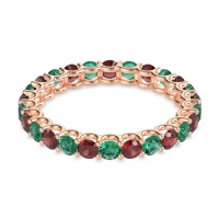 U Prong Round Eternity Anvis Band