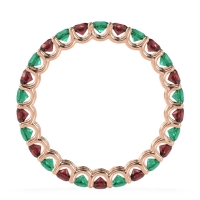 U Prong Round Eternity Anvis Band