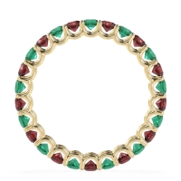 U Prong Round Eternity Anvis Band