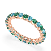 U Prong Round Eternity Anvis Band