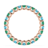 U Prong Round Eternity Anvis Band