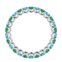 U Prong Round Eternity Anvis Band