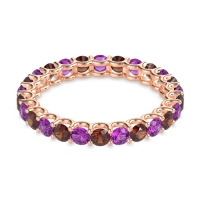 U Prong Round Eternity Anvis Band