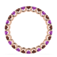 U Prong Round Eternity Anvis Band