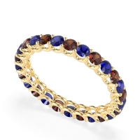 U Prong Round Eternity Anvis Band