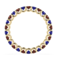 U Prong Round Eternity Anvis Band