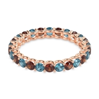 U Prong Round Eternity Anvis Band