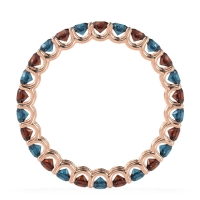 U Prong Round Eternity Anvis Band