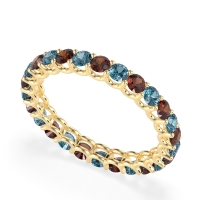 U Prong Round Eternity Anvis Band