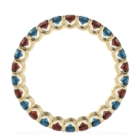 U Prong Round Eternity Anvis Band