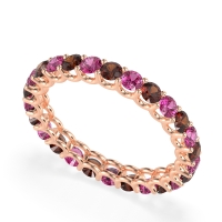 U Prong Round Eternity Anvis Band