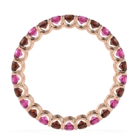 U Prong Round Eternity Anvis Band