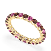 U Prong Round Eternity Anvis Band