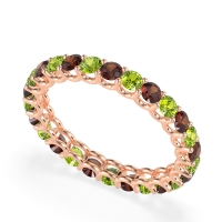 U Prong Round Eternity Anvis Band