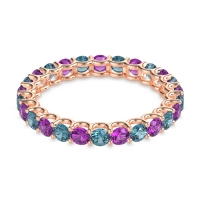 U Prong Round Eternity Anvis Band