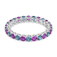 U Prong Round Eternity Anvis Band