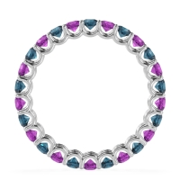 U Prong Round Eternity Anvis Band