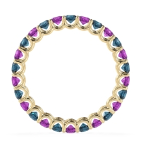 U Prong Round Eternity Anvis Band