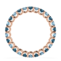 U Prong Round Eternity Anvis Band