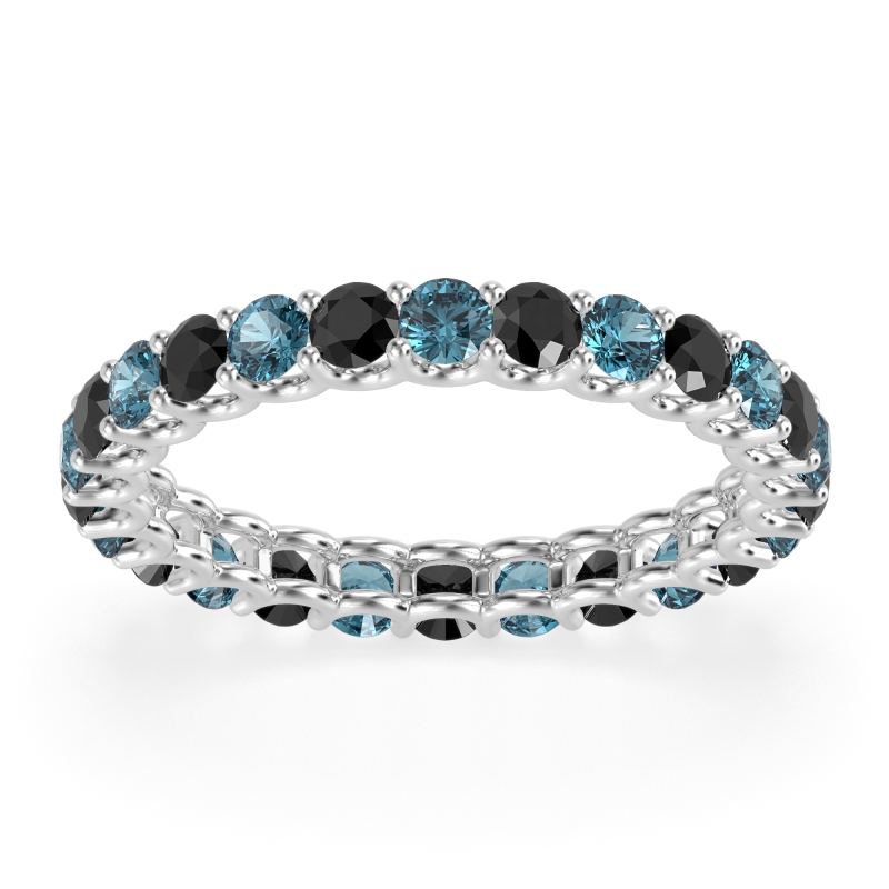 U Prong Round Eternity Anvis Band