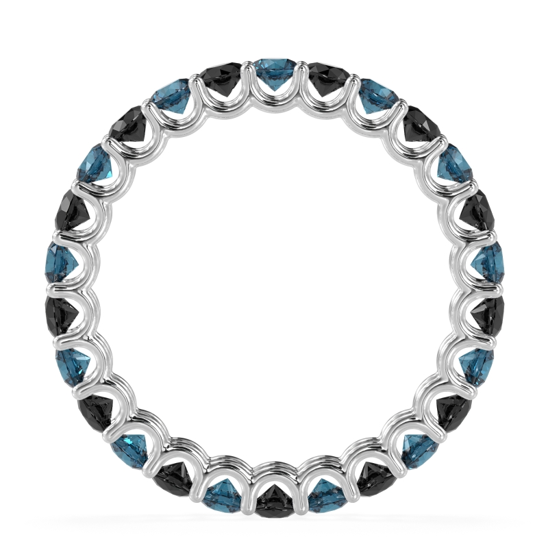 U Prong Round Eternity Anvis Band