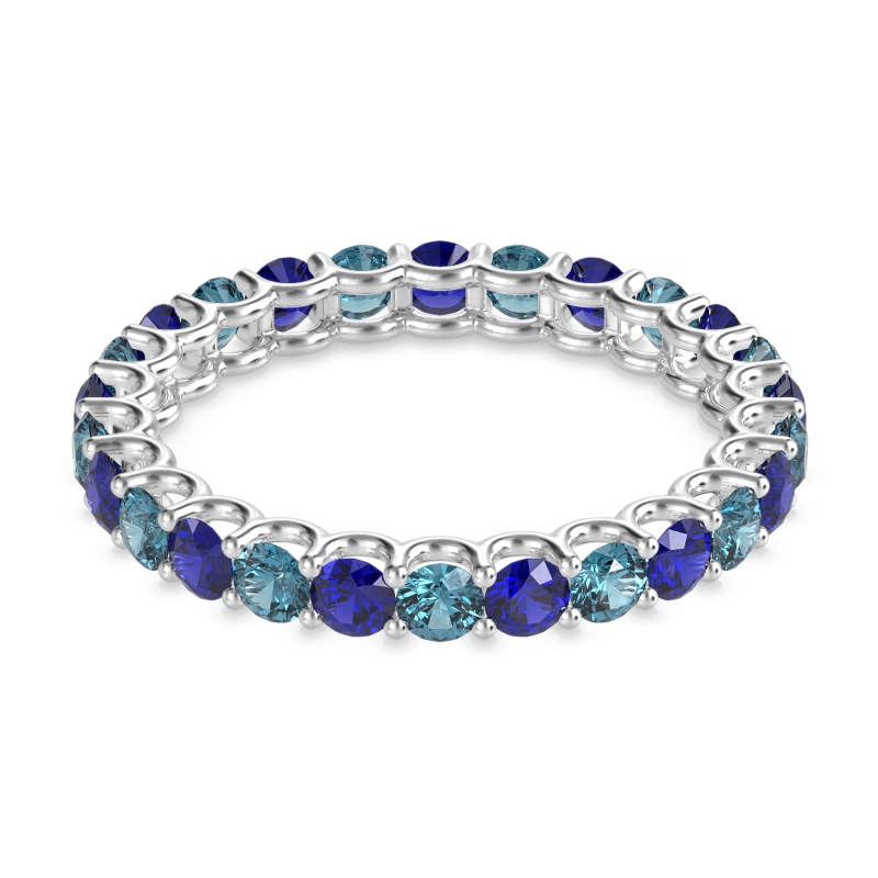 U Prong Round Eternity Anvis Band